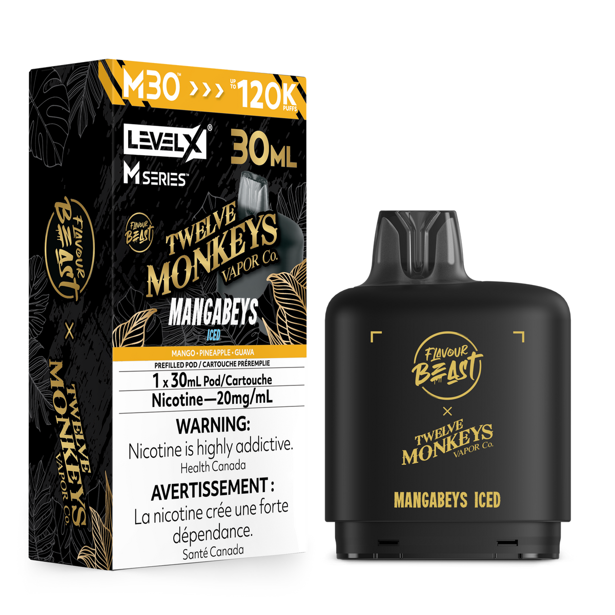 Level X M30 FB 120K. - 12M  Mangabeys Iced - 30mL