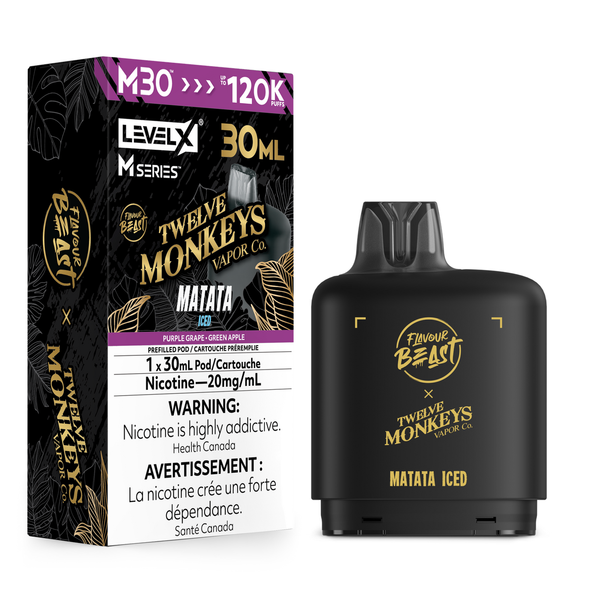 Level X M30 FB 120K. - 12M  Matata Iced - 30mL