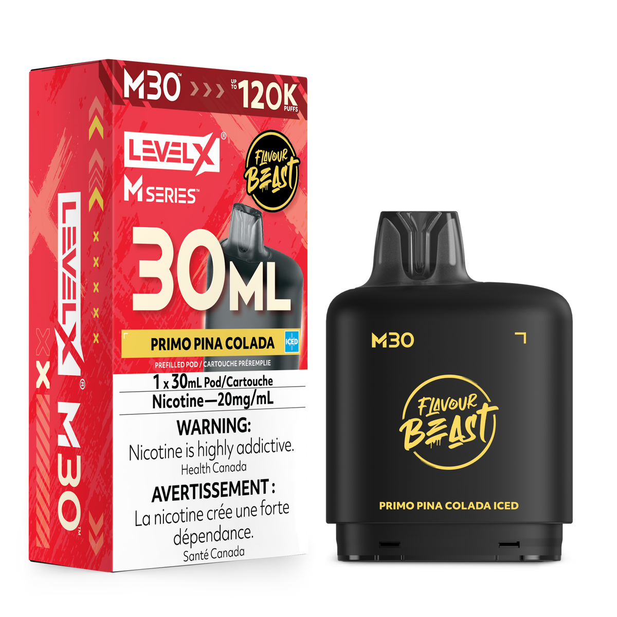 Level X M30 FB 120K - Primo Pina Colada Iced - 30mL