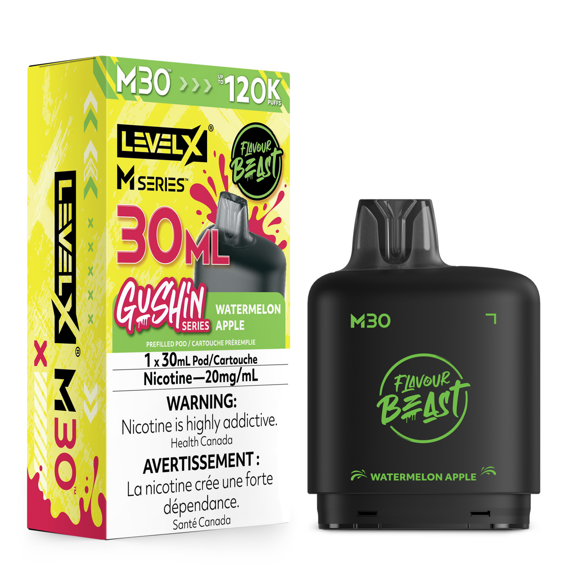 Level X M30 FB 120K. - G.S.  Watermelon Apple - 30mL