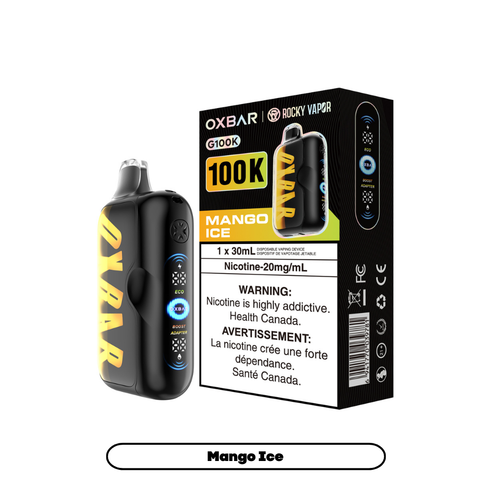 Mango Ice by OXBAR x ROCKY VAPOR G100K - 30mL