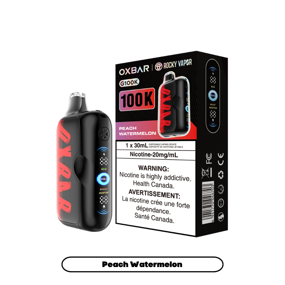 Peach Watermelon by OXBAR x ROCKY VAPOR G100K - 30mL