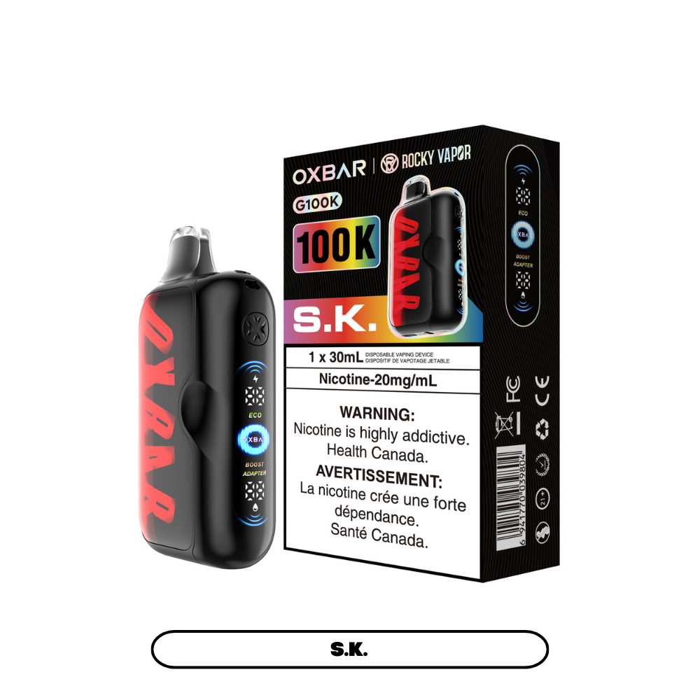 S.K. by OXBAR x ROCKY VAPOR G100K - 30mL