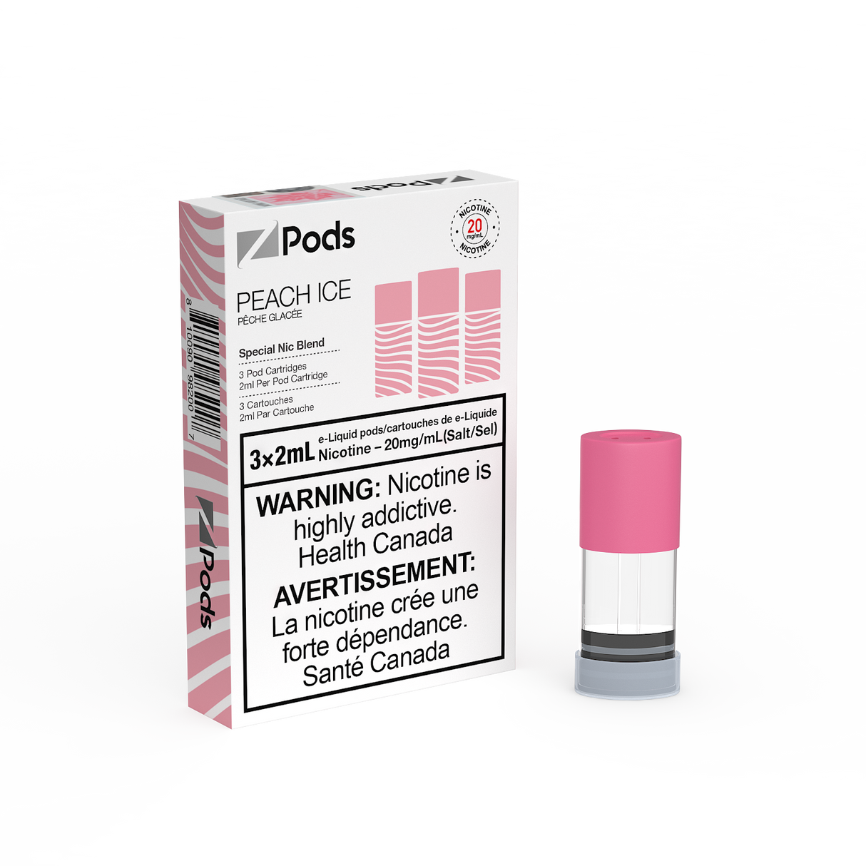 Peach Ice -  Z PODS 3pk PODS - 6mL