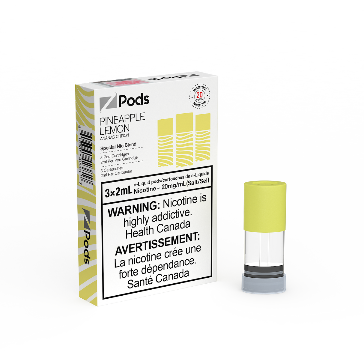 Pineapple Lemon -  Z PODS 3pk PODS - 6mL