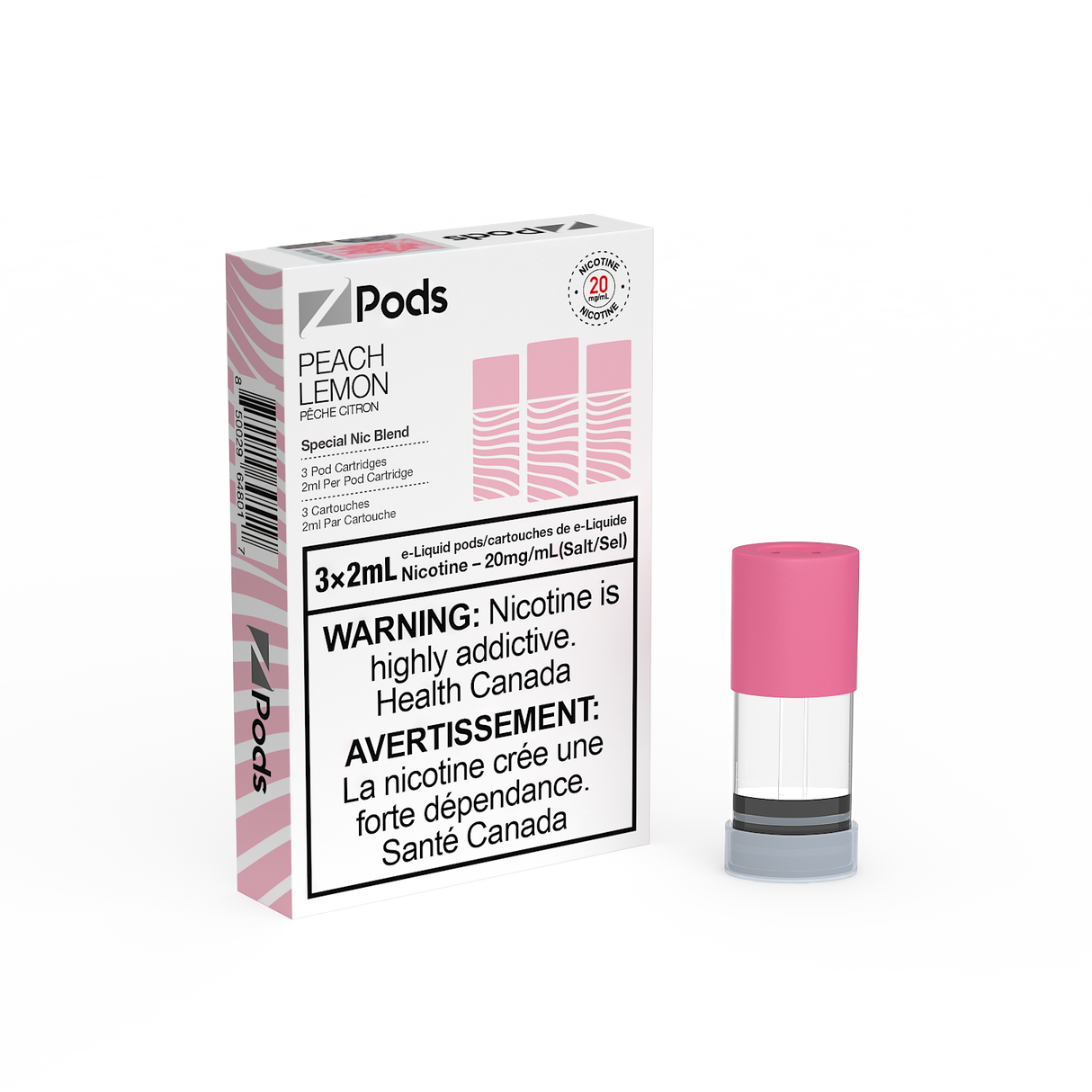 Peach Lemonade -  Z PODS 3pk PODS - 6mL