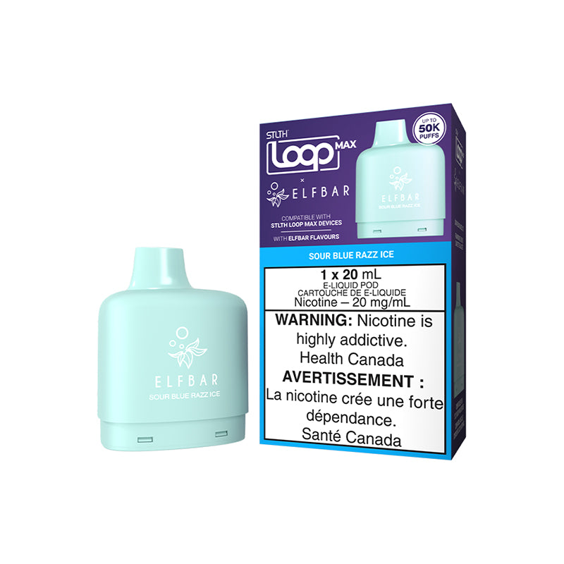 Sour Blue Razz Ice - STLTH LOOP MAX x ELFBAR 50K - 20mL