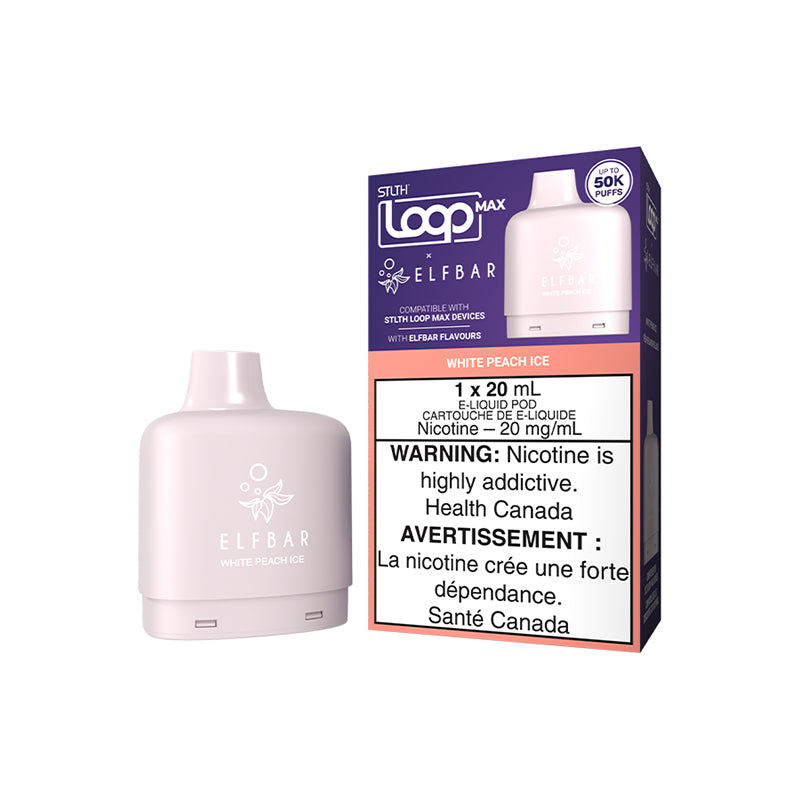 White Peach Ice - STLTH LOOP MAX x ELFBAR 50K - 20mL