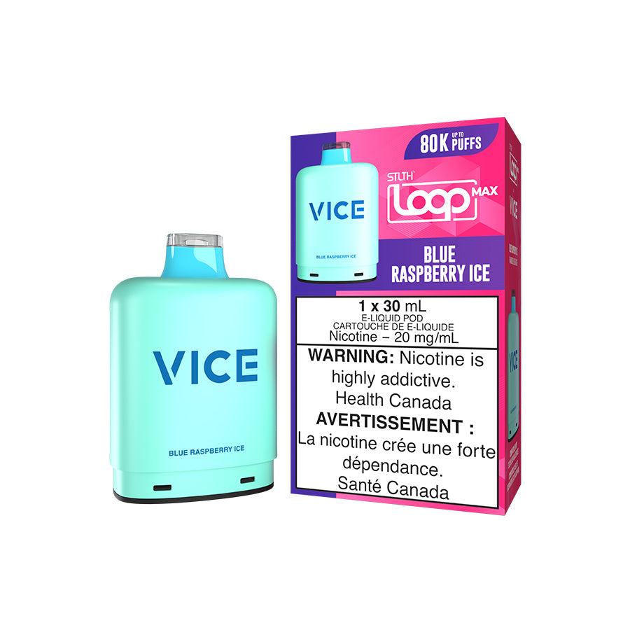 Blue Raspberry Ice - STLTH LOOP MAX X VICE 80K - 30mL