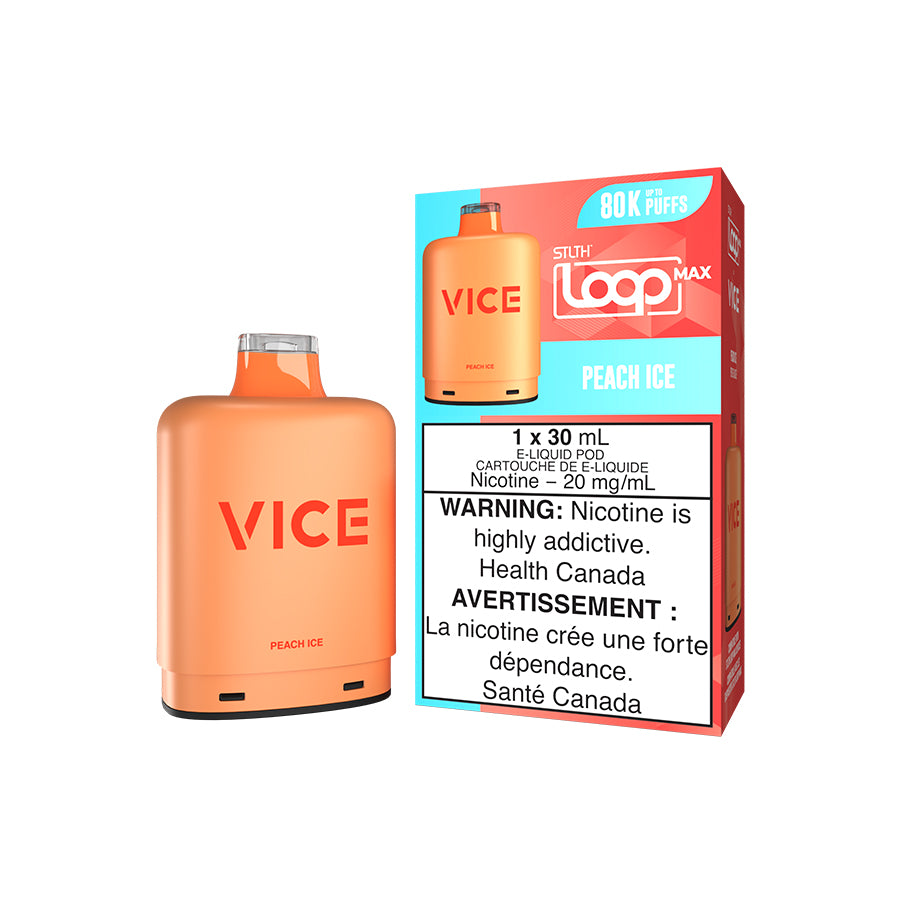 Peach Ice - STLTH LOOP MAX X VICE 80K - 30mL