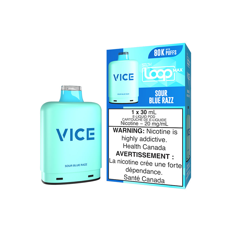 Sour Blue Razz - STLTH LOOP MAX X VICE 80K - 30mL