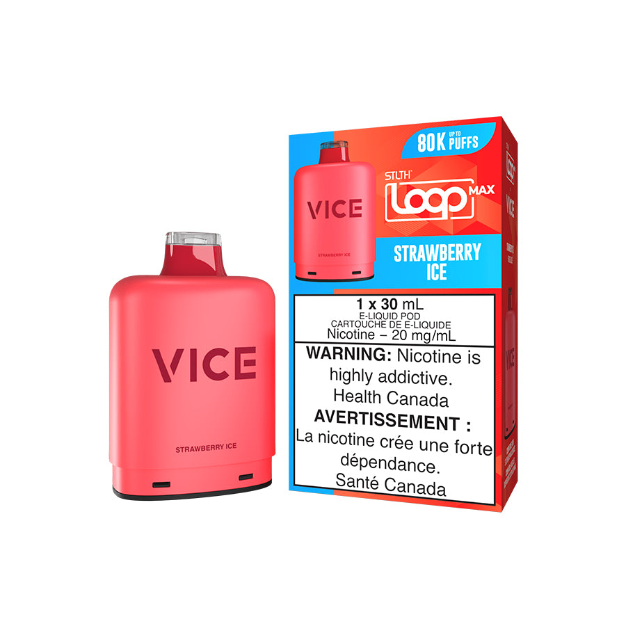Strawberry Ice - STLTH LOOP MAX X VICE 80K - 30mL