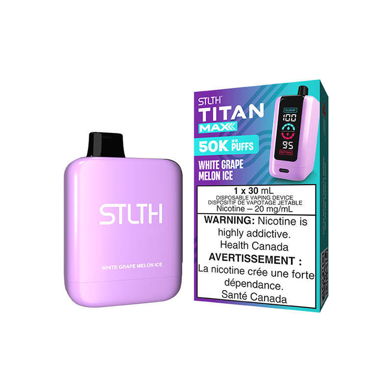 STLTH TITAN MAX 50K - White Grape Melon Ice - 30mL
