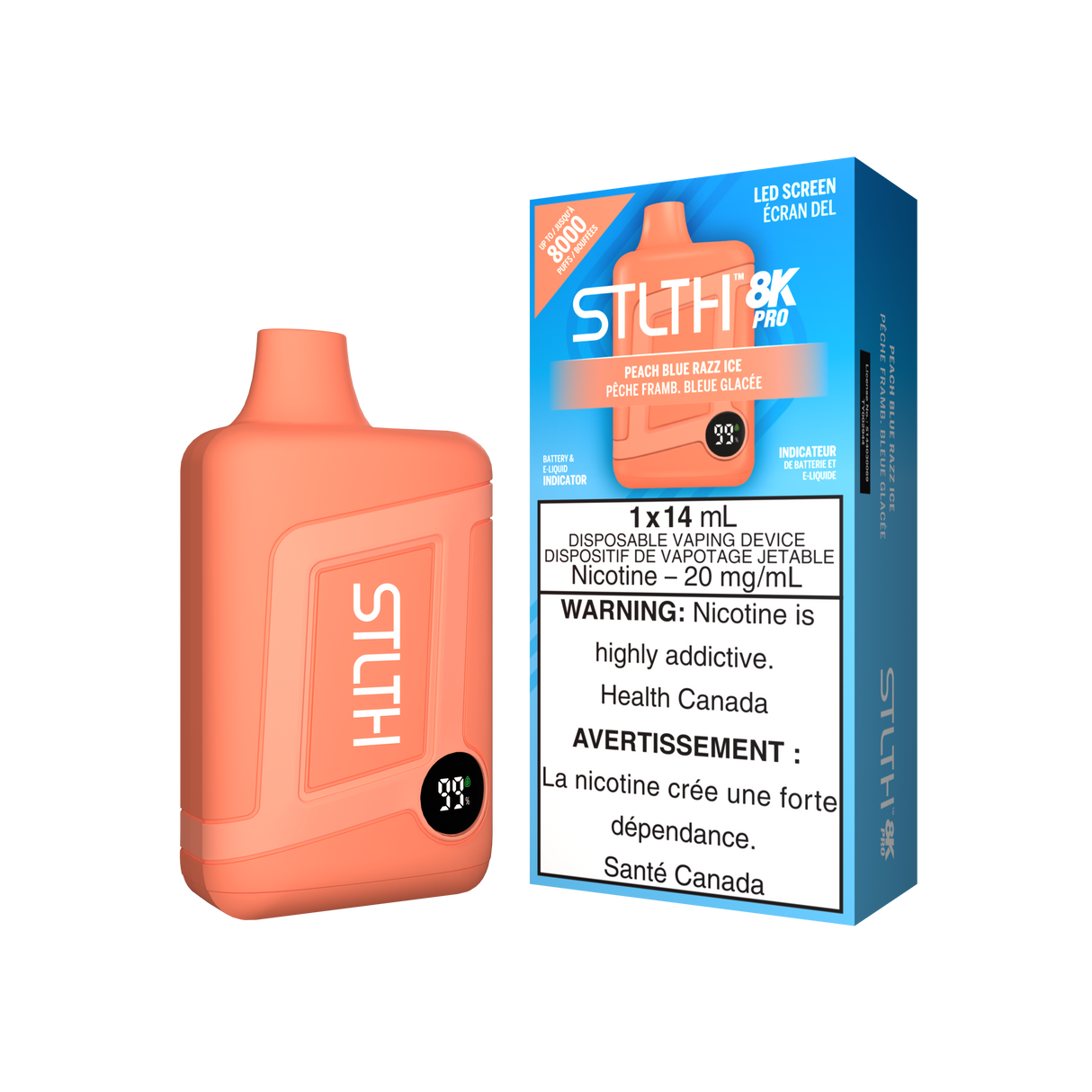 Peach Blue Razz Ice - STLTH BOX 8K PRO  - 14mL