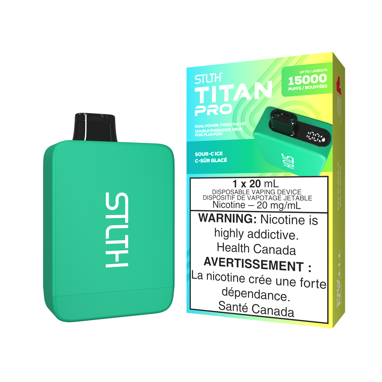 Sour-C Ice - STLTH TITAN PRO 15K - 20mL