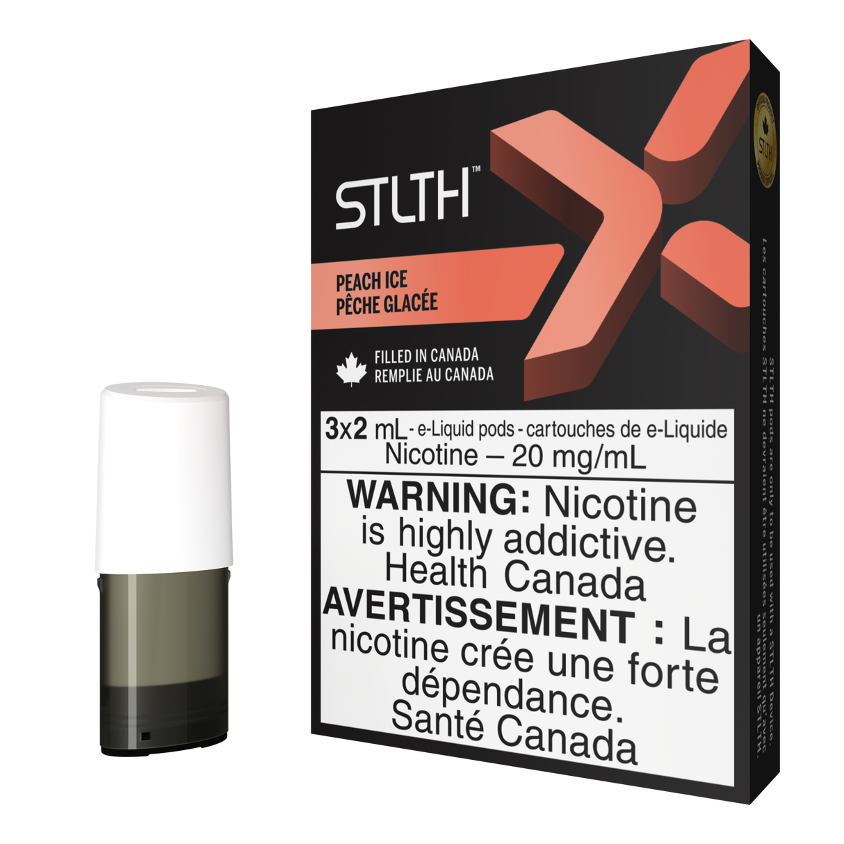 Peach Ice - STLTH X 3pk PODS - 6ml