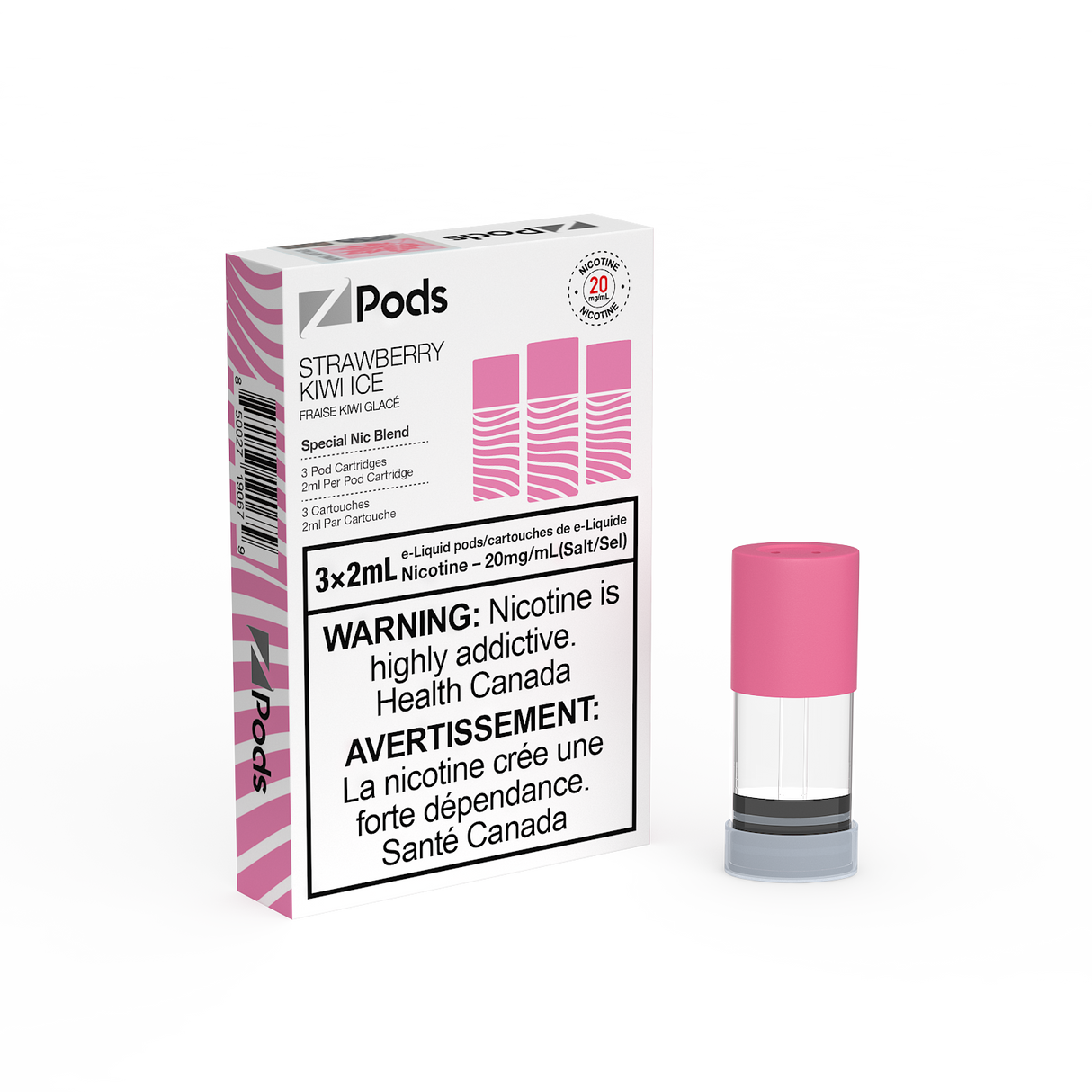 Strawberry Kiwi Ice -  Z PODS 3pk PODS - 6mL