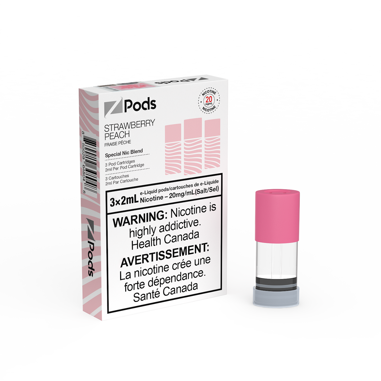 Strawberry Peach -  Z PODS 3pk PODS - 6mL