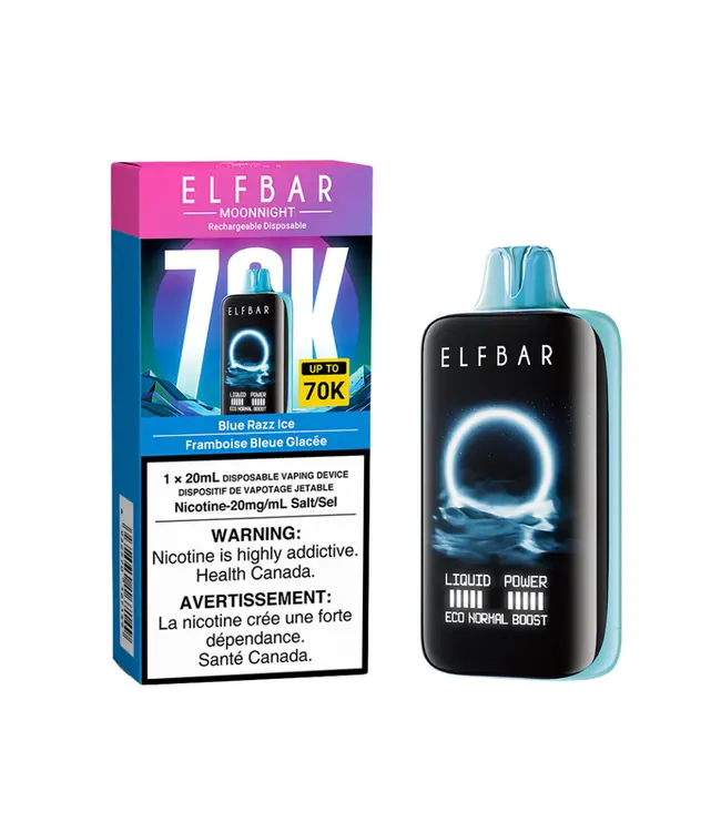 Blue Razz Ice - ELFBAR MOONNIGHT 70K - 20mL