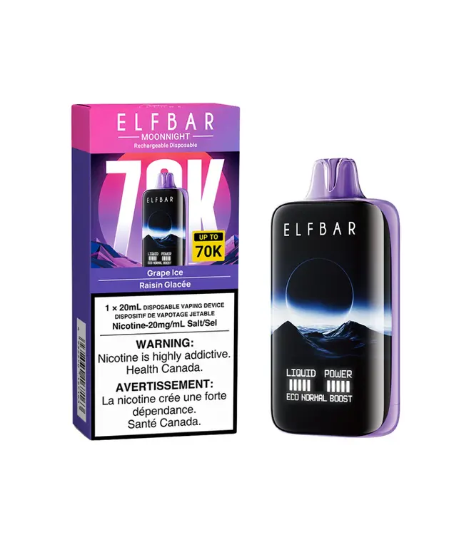 Grape Ice - ELFBAR MOONNIGHT 70K - 20mL